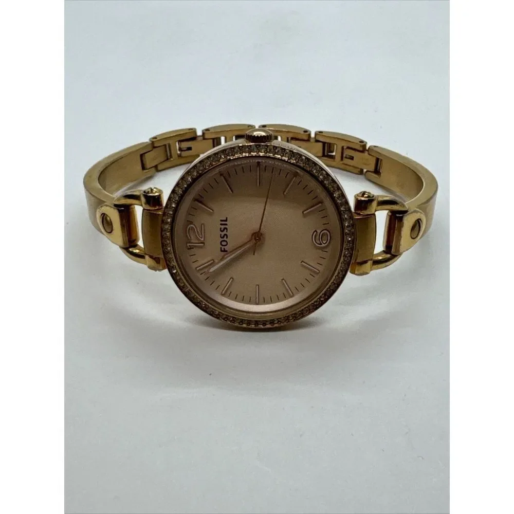 Fossil Georgia ES3226 Women's Rose Gold Stainless Steel Analog Dial Watch JNA367
